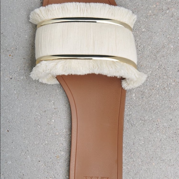 FRINGED FLAT SANDALS - Picture 6 of 7